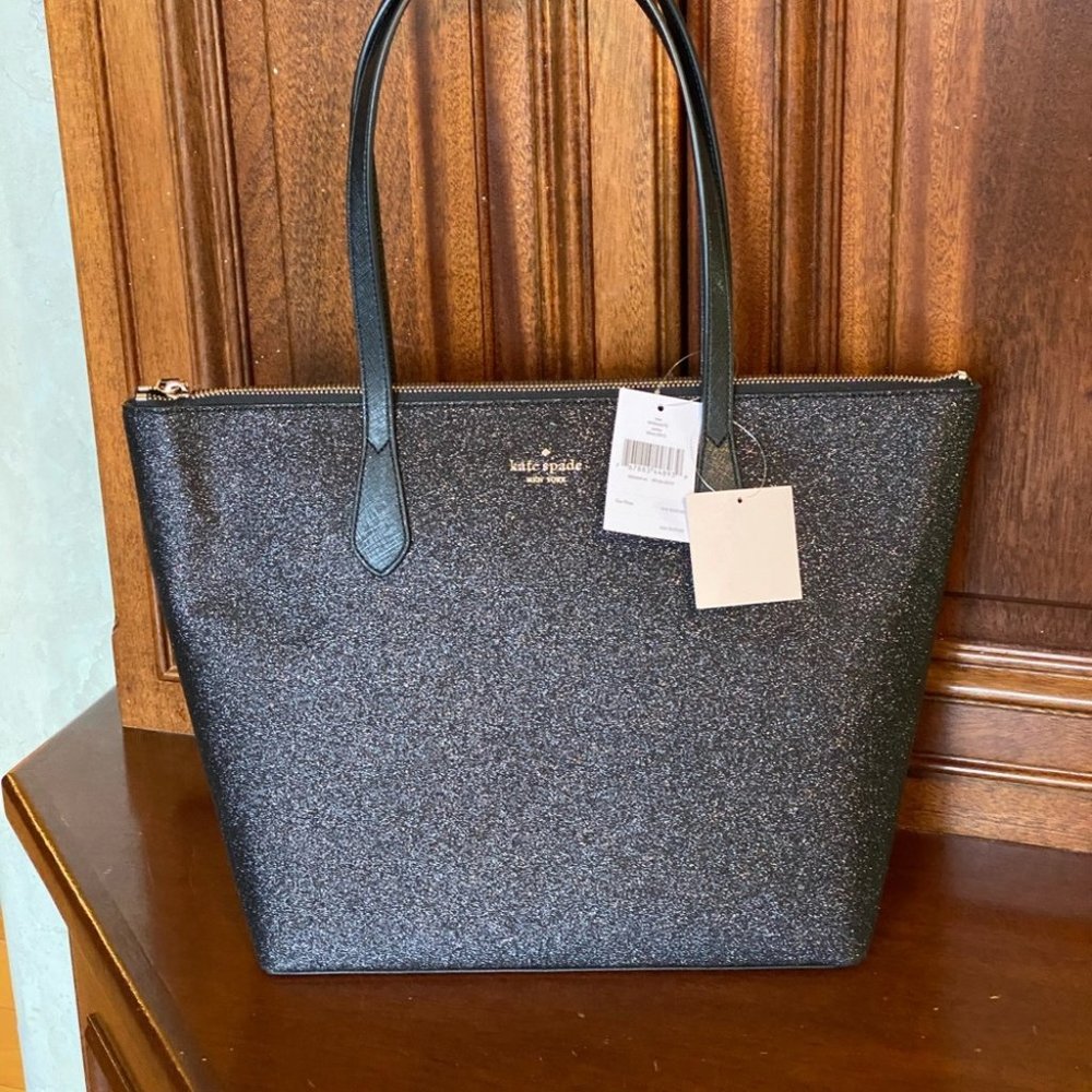 NWT Kate spade glitter joeley tote handbag